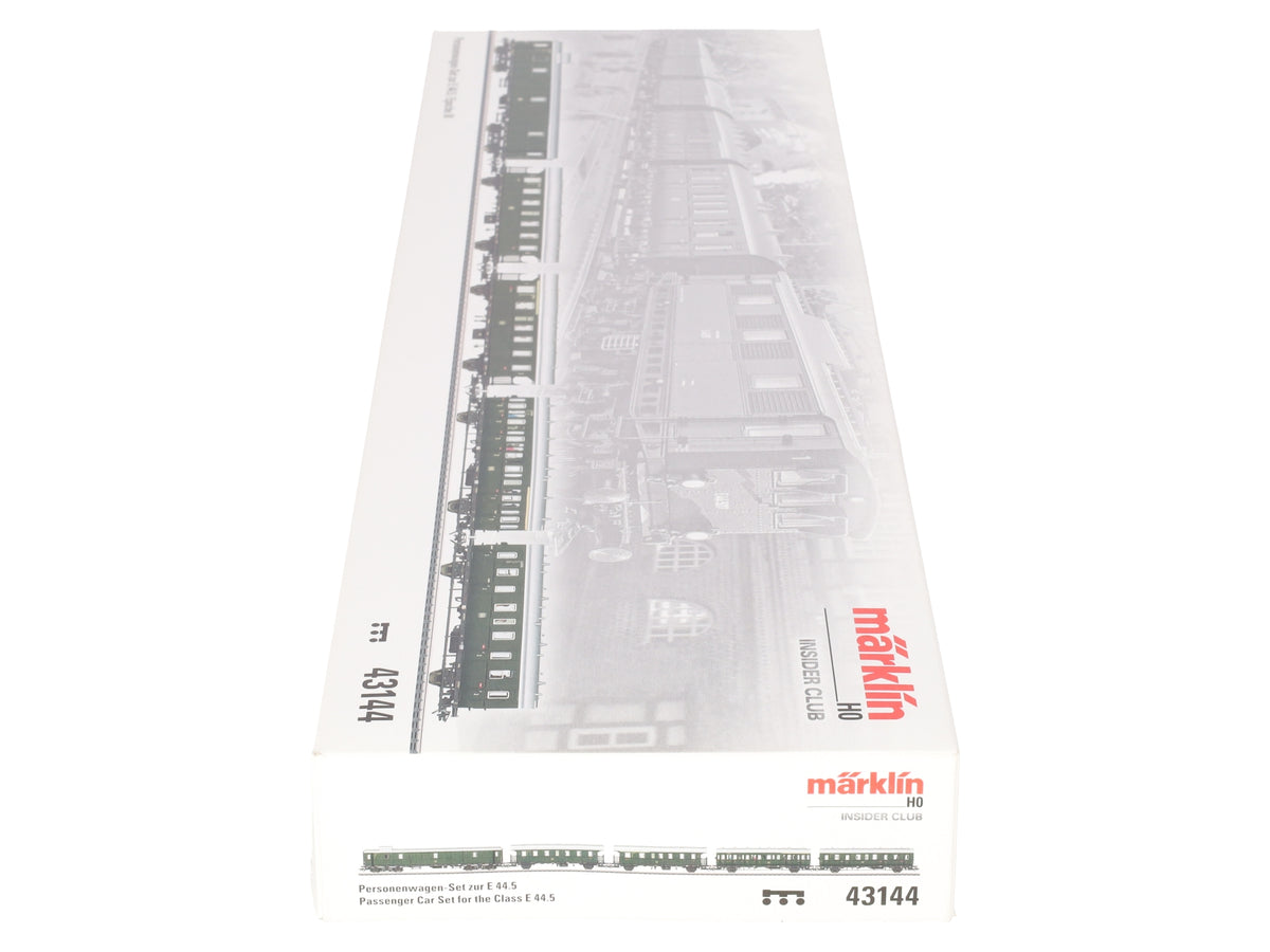 Marklin 43144 HO Scale Class E 44.5 Passenger Car Set (Set of 5) NIB