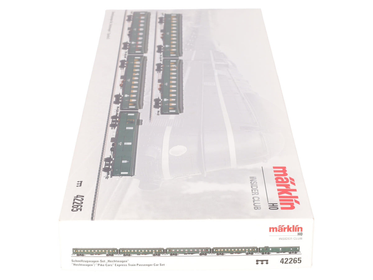 Marklin 42265 HO Scale DR Express Train Passenger Car Set (Set of 5) NIB