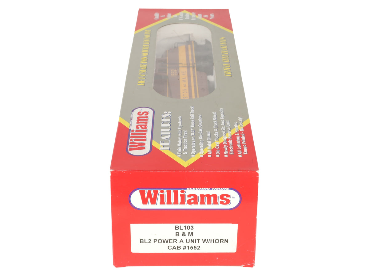 Williams BL103 O Gauge B&M BL-2 Powered A Unit Diesel w/Horn EX/Box