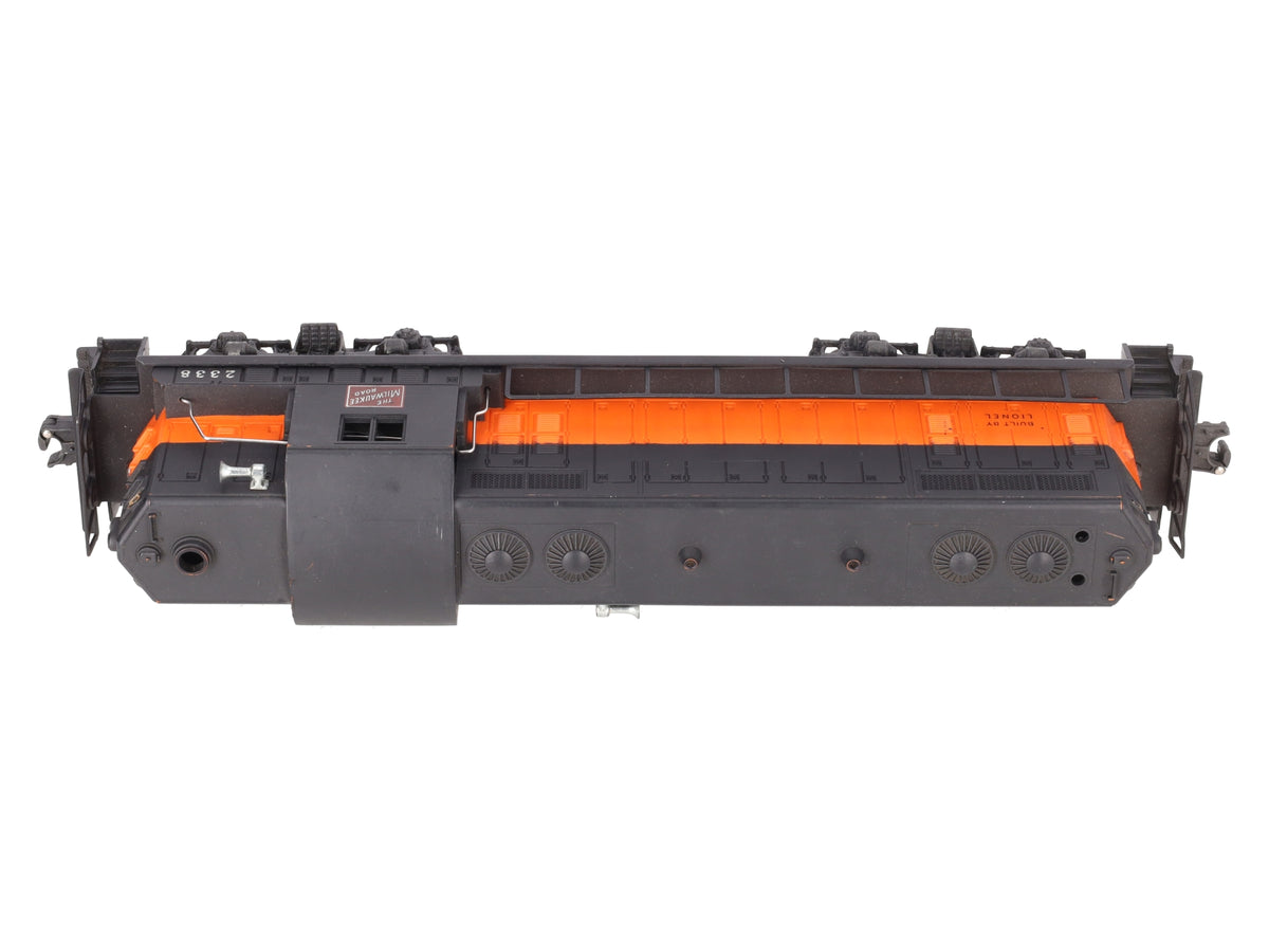 Lionel 2338 Vintage O Gauge Milwaukee Road Powered GP-7 Diesel Locomotive VG