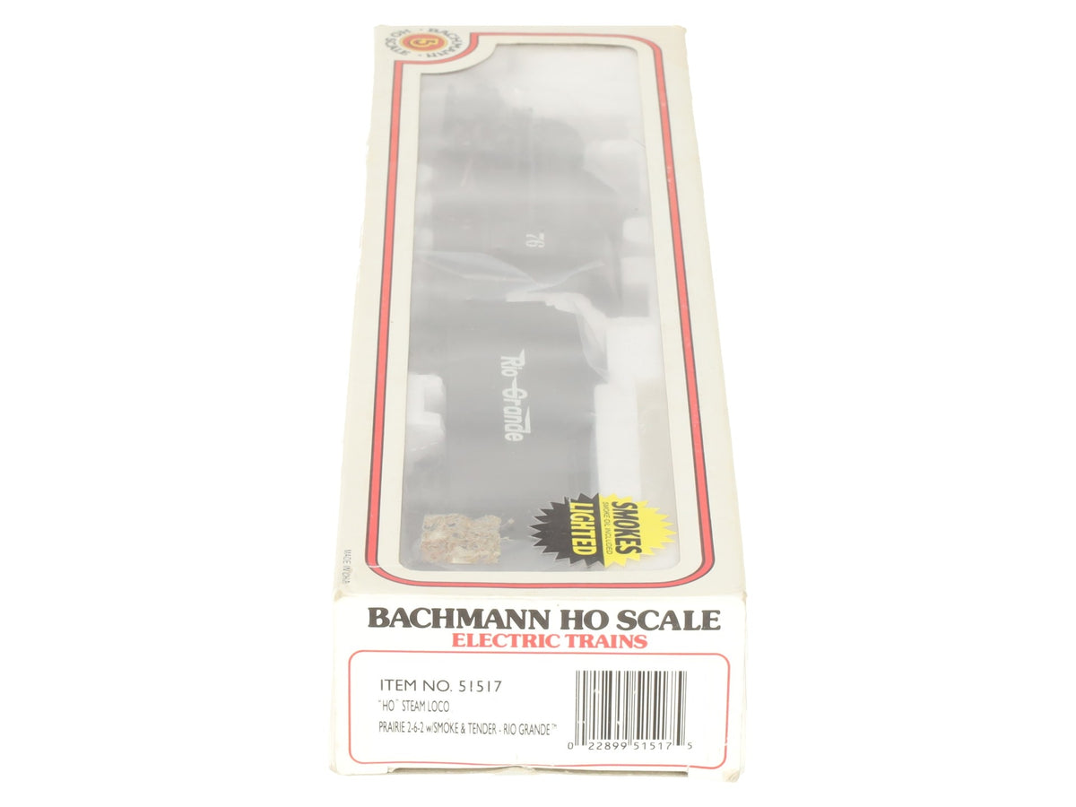 Bachmann 51517 HO Denver & Rio Grande Western 2-6-2 Steam Loco w/Smoke #76 LN/Box
