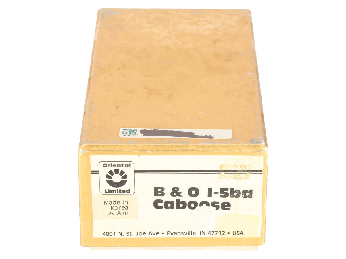 Oriental Limited HO Scale BRASS B&O I-5ba Caboose- Painted/Box