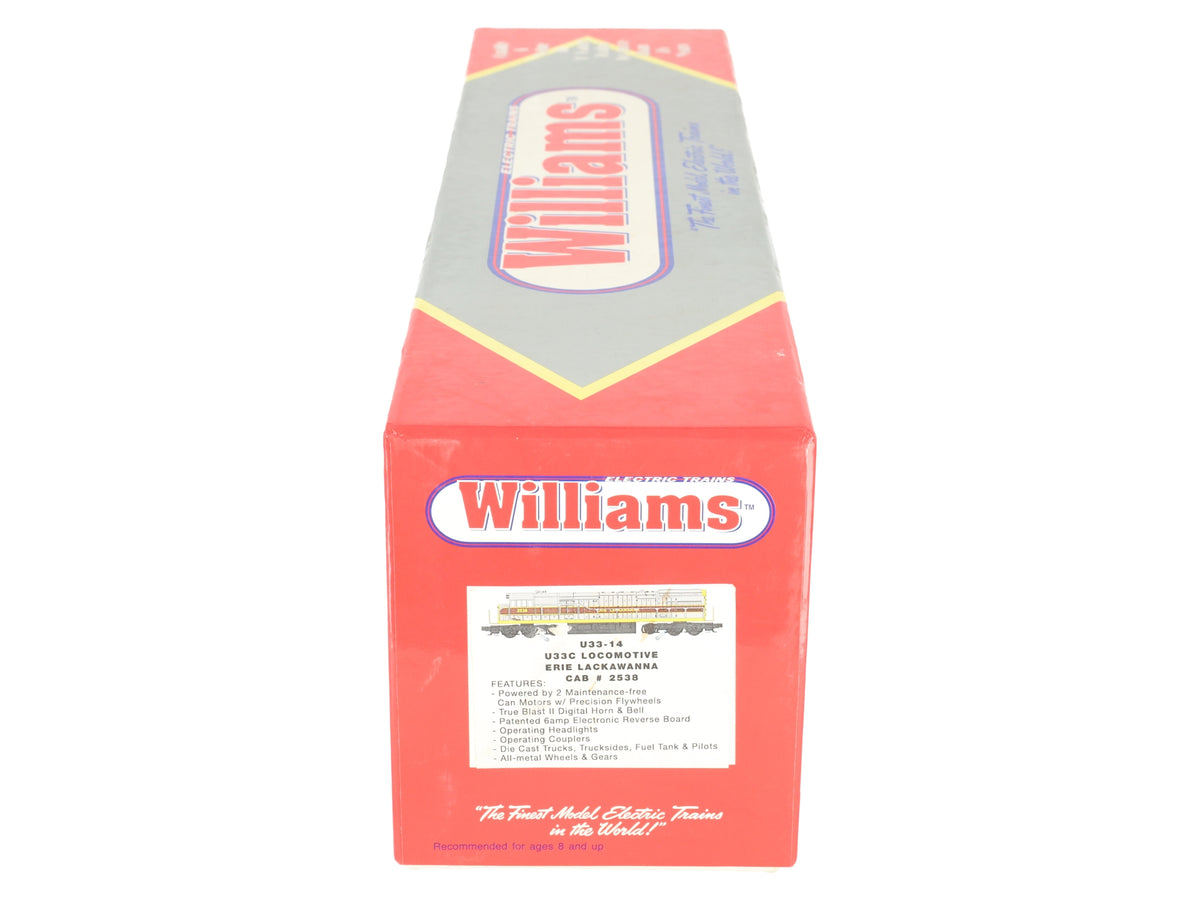 Williams U33-14 O Gauge Erie Lackawanna Powered U33C Diesel Locomotive #2538 EX/Box