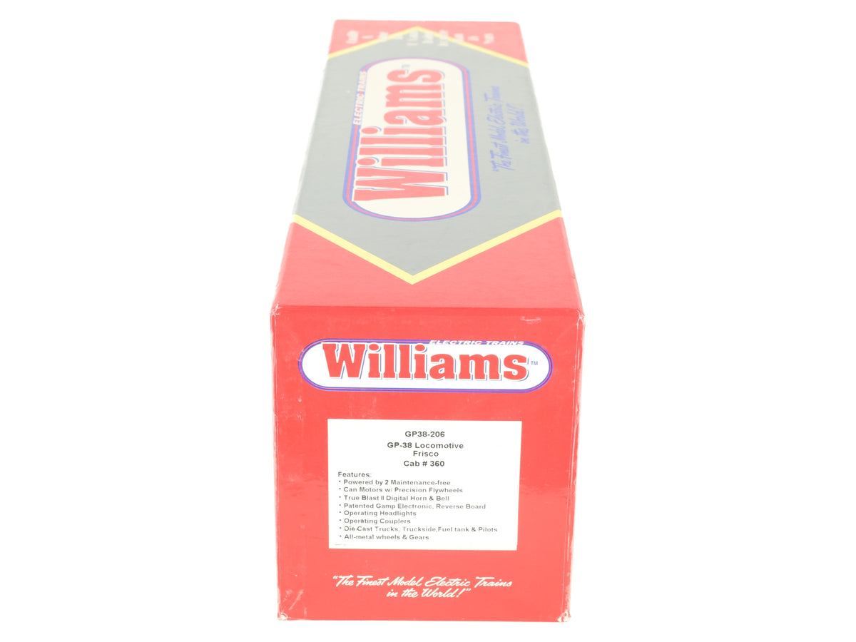 Williams GP38-206 O Gauge Frisco GP-38 Diesel Locomotive #360 EX/Box