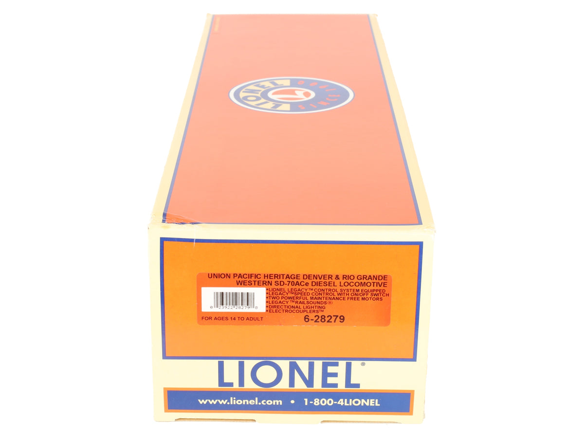 Lionel 6-28279 O Union Pacific Heritage D&RGW SD-70ACe Diesel Locomotive #1989 LN/Box