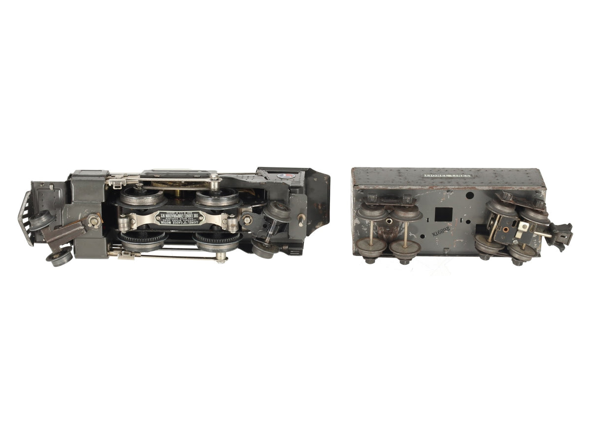 Lionel 259E Vintage O Gauge Gray 2-4-2 Streamlined Steam Locomotive & Tender
