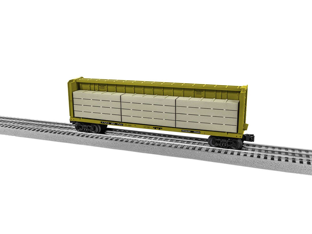 Lionel 2043062 O Trailer Train Standard Centerbeam Flatcar #83741 LN/Box