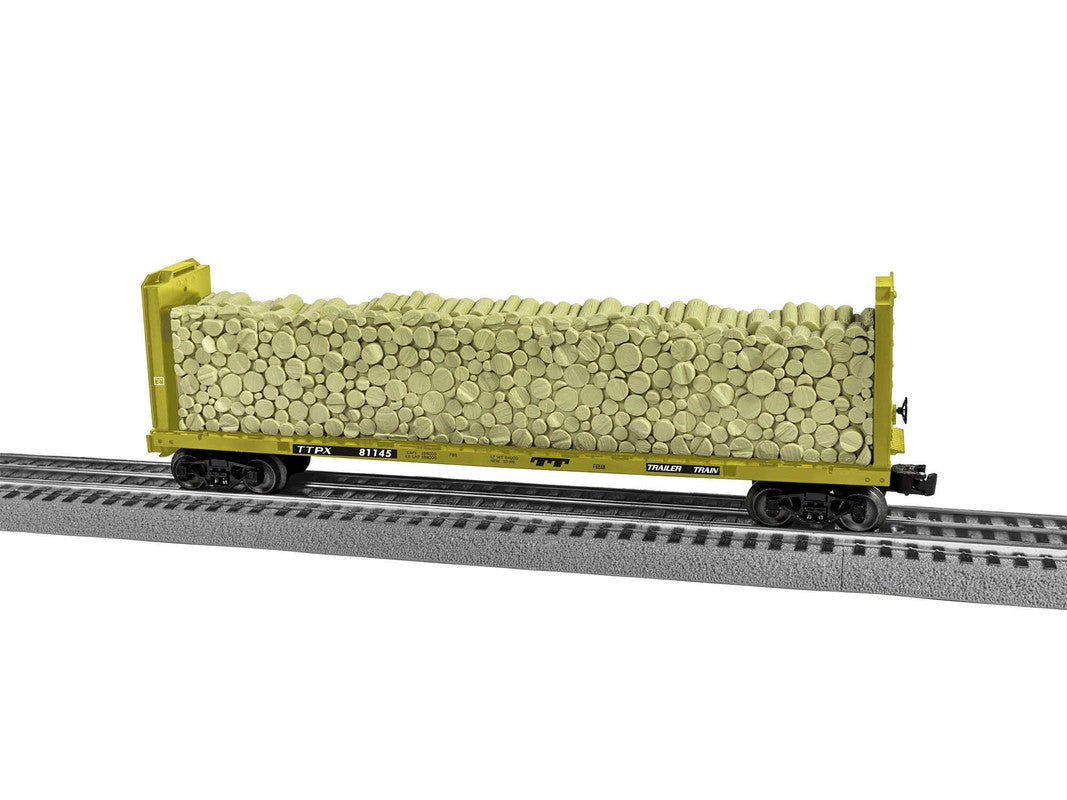 Lionel 2043124 O Trailer Train Standard Bulkhead Flatcar #81145 LN/Box