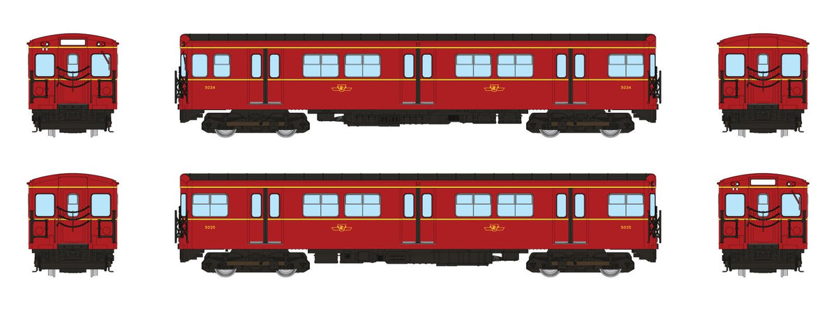 Rapido Trains 206002 HO A-B Train #1 TTC G-Class Subway DC/Silent #5034+5035