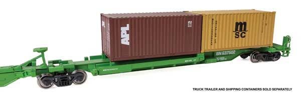 Walthers 910-5264 HO BN 263' Five-Unit All-Purpose 48' Spine Car RTR #637502