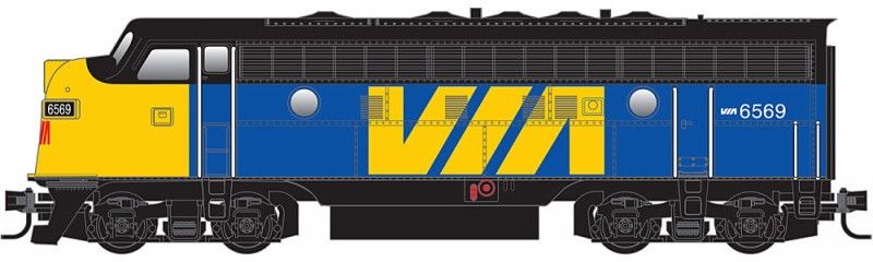 Micro-Trains 98001450 Z VIA Rail EMD F7 A Unit Powered Diesel Locomotive #6569