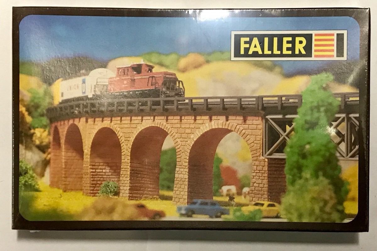Faller 2919 Z Scale Stone Arch Curved Viaduct Sections Kit – Trainz