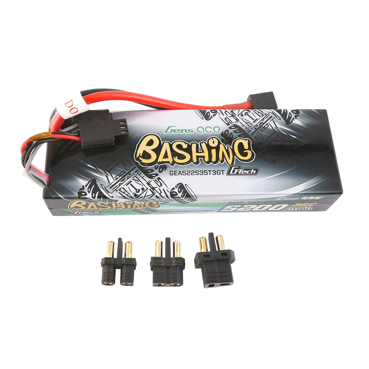 Gens Ace GEA522S35T3GT 5200mAh 7.4V 2S1P 35C Car Lipo Battery Pack Hardcase 24#
