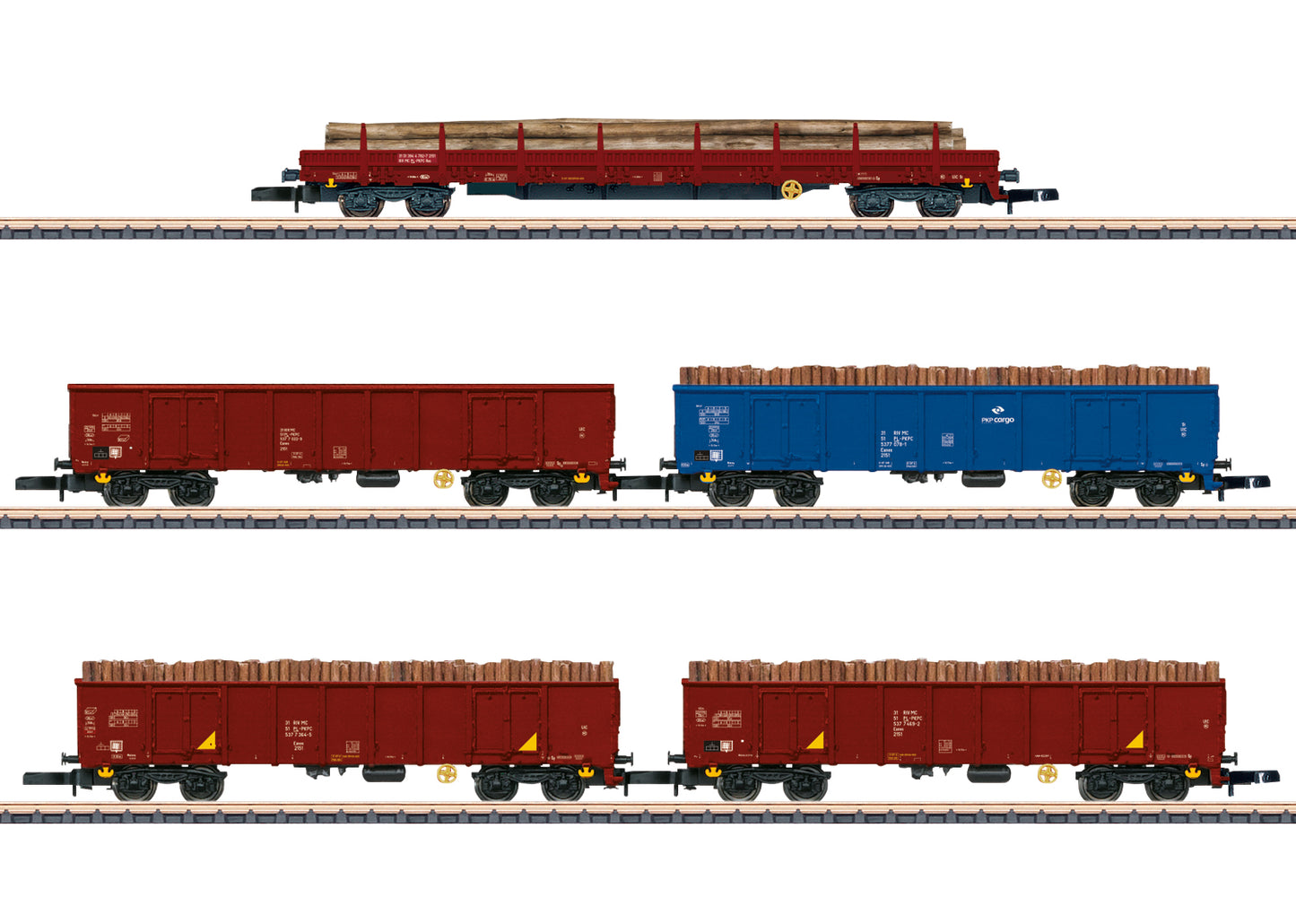 Marklin 86683 Z PKP Cargo Era VI Freight Car (Set of 5)