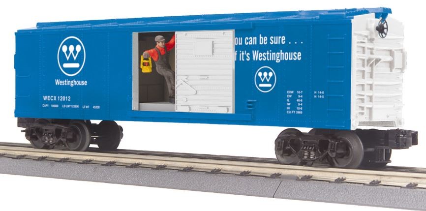 MTH 30-79337 O Westinghouse Operating Box Car w/Signal Man #12012 LN/Box