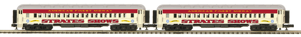 Atlas 3001772B O Strates Shows Red Exclusive Carnival Train (Set of 2)