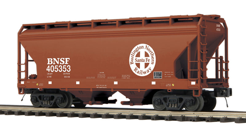 Atlas 3001888 O BNSF 3-Rail Premier 2-Bay Centerflow Hopper