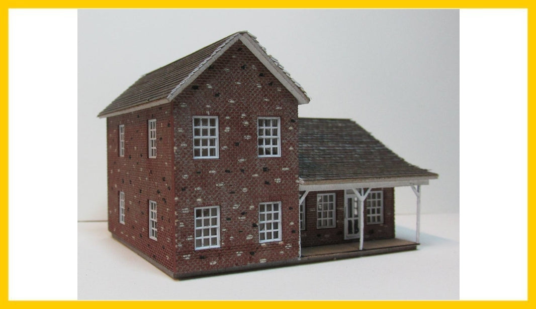 RS Laser Kits 3055-B N Brick Farm House Building Kit