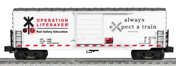 Lionel 6-22562 O Gauge Operation Lifesaver Boxcar w/ Flashing Lights LN/Box