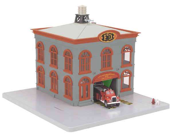 MTH 30-9159 O Operating Firehouse (Fire Company 219) LN/Box