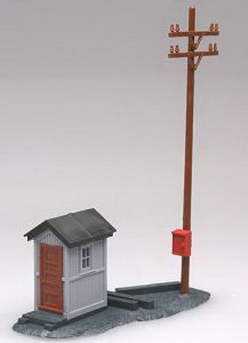 Atlas 605 HO Trackside Phone Shanty with Pole