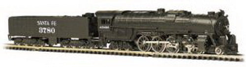 Bachmann 58052 N Scale Santa Fe 4-8-4 Steam Locomotive & 52