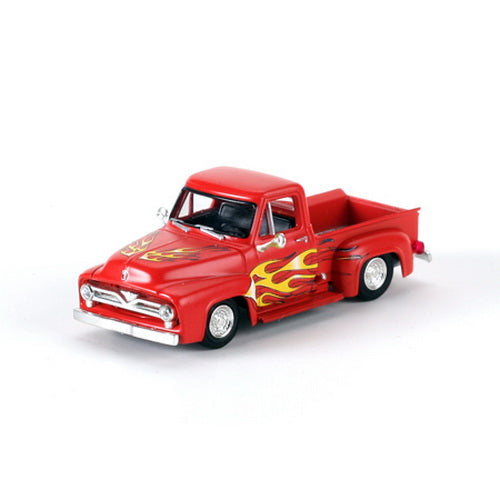 Athearn 26467 HO 1955 Ford F-100 Pickup Red/Flames