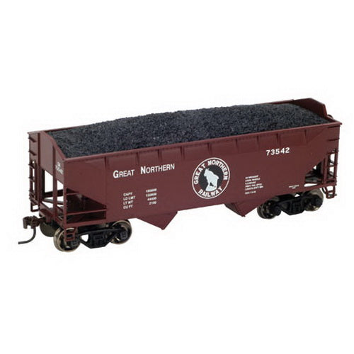 Athearn 72659 HO Great Northern 34' Offset Hopper w/Coal Load #73542