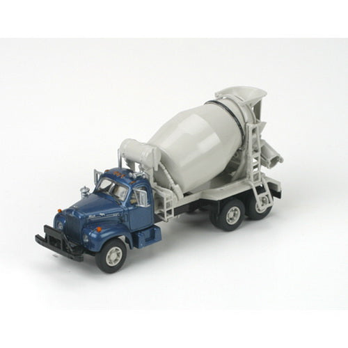 Athearn 93170 HO Undecorated Metallic Blue Mack B Cement Truck