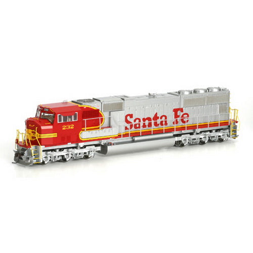 Athearn G62208 HO Santa Fe/Warbonnet SD75M Diesel Locomotive #232