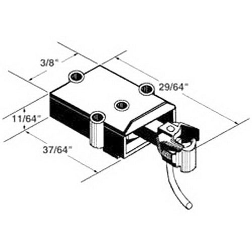 Kadee 807 On3 Scale Coupler Draft Gear Box (Black)