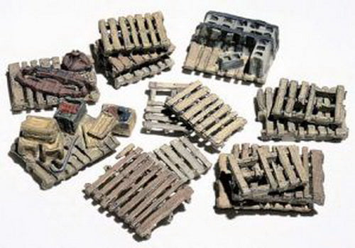 Woodland Scenics D204 HO Scenic Details Assorted Skids (Pack of 15)