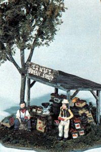 Woodland Scenics M109 HO Mini-Scene Ernie's Fruit Stand Building Kit