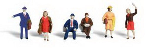 Woodland Scenics A2150 N Scenic Accents Commuter Figures (Set of 6)