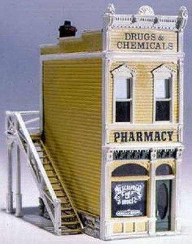 Woodland Scenics D221 HO Scenic Details Pharmacy Building Kit