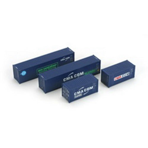 Athearn 27894 HO RTR 20' & 40' Containers, CMA/CGM