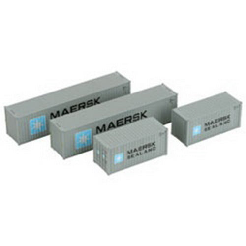 Athearn 27896 HO Maersk 20' & 40' Containers - RTR