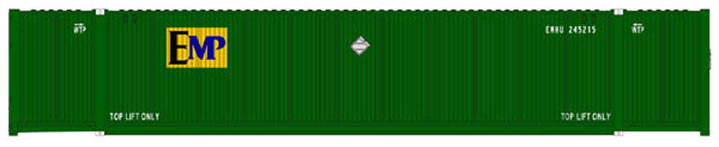 Atlas 20001082 HO 53'' CIMC 110" IH Container EMP Set #1 (Pack of 3)