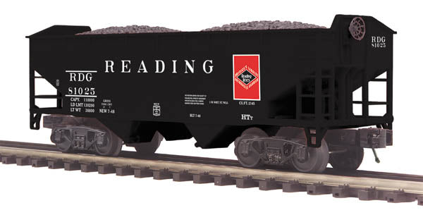 MTH 20-97710 O Reading Premier 2-Bay Offset Hopper Cars #81025