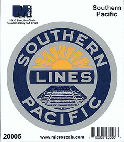 Microscale 20005 Southern Pacific 4" Die-Cut Vinyl Stickers