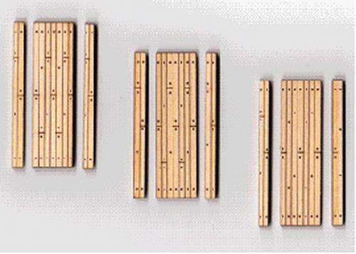 Blair Line 033 N 1-Lane .90" Laser-Cut Wood Grade Crossings (Pack of 3)