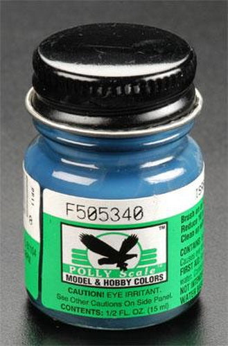 Floquil F505340 Israel Early Camo Blue Polly Scale Acrylic Paint - 1/2 oz Bottle