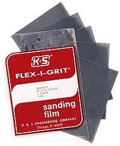 K&S 4031 Flex-I-Grit #320 Fine Silicone Carbide Sanding Films (Pack of 5)