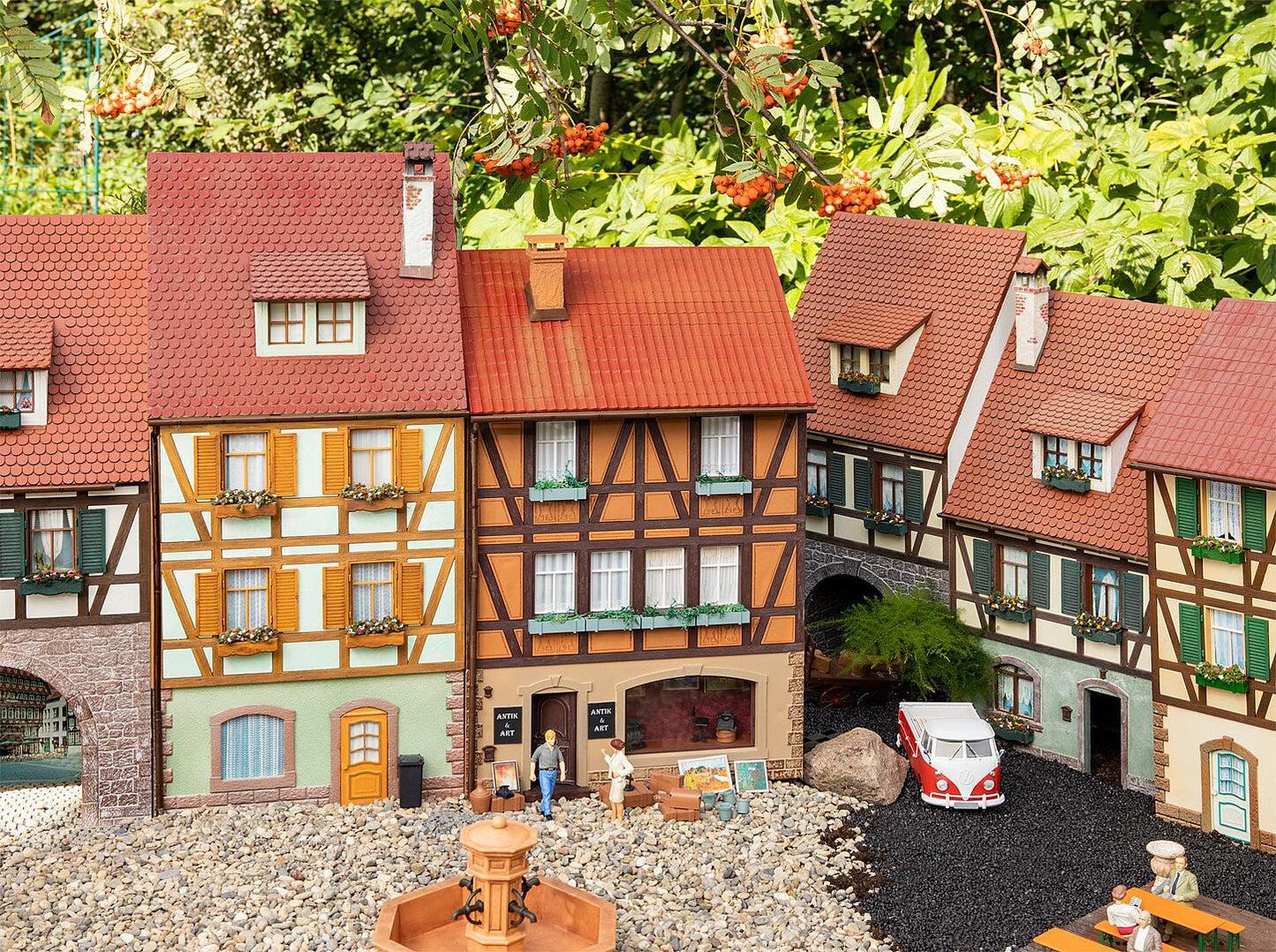 Pola 331769 G Half-Timbered House with Shop Window Building Kit