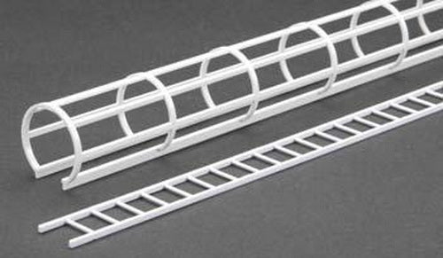 Plastruct 90975 G 12" x 1-19/64" Styrene Safety Cage & Ladder
