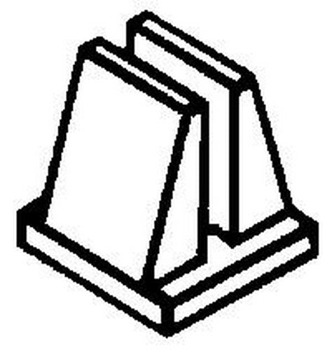 Plastruct 95401 9/32" x 3/8" ABS Column Block (Pack of 5)