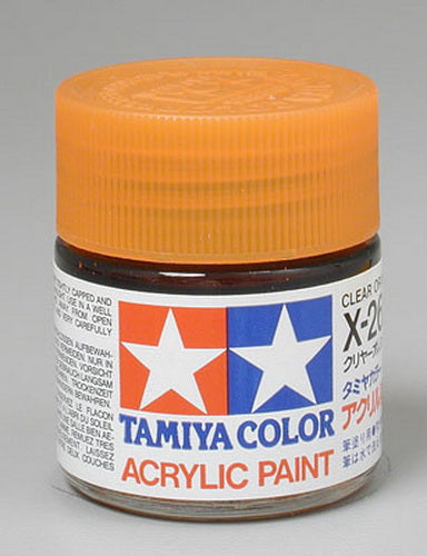 Tamiya 81026 X-26 Clear Orange Gloss Acrylic Paint - 23 ml. Bottle