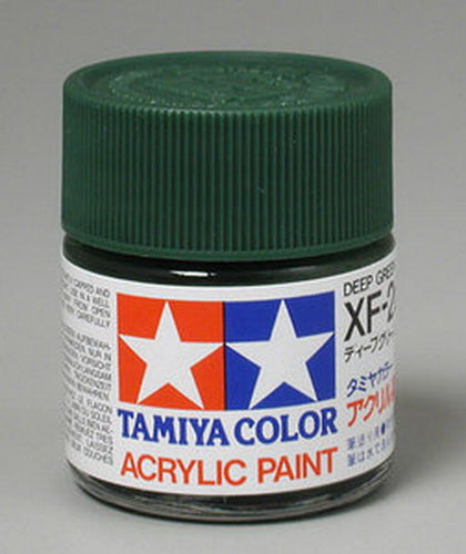 Tamiya 81326 XF-26 Deep Green Flat Acrylic Paint 23 ml./ 3/4 Fl Bottle