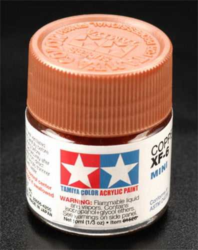 Tamiya 81706 XF-6 Copper Acrylic Mini Paint 10 ml Bottle