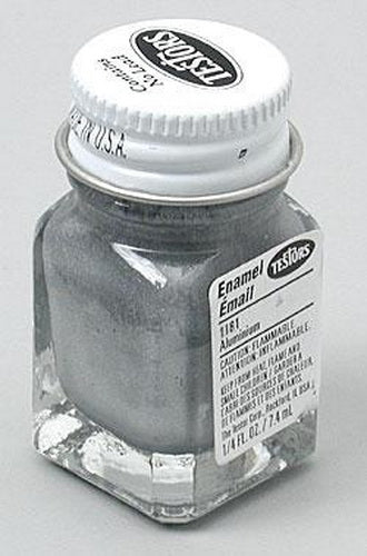 Testors 1181TT Aluminum Flat Enamel Paint - 1/4 oz. Bottle